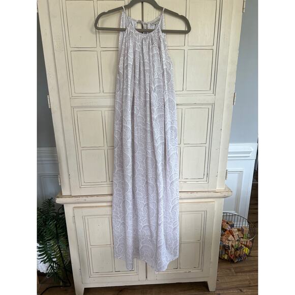 Fitzroy & Willa size medium cotton maxi dress with pockets - Picture 1 of 4